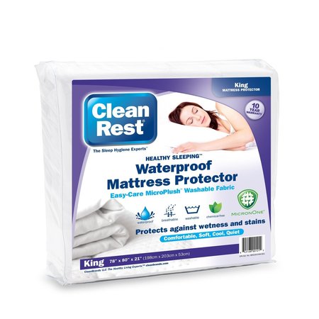 CLEANBRANDS Mattress Prot Ftd CleanRest K 845168001212